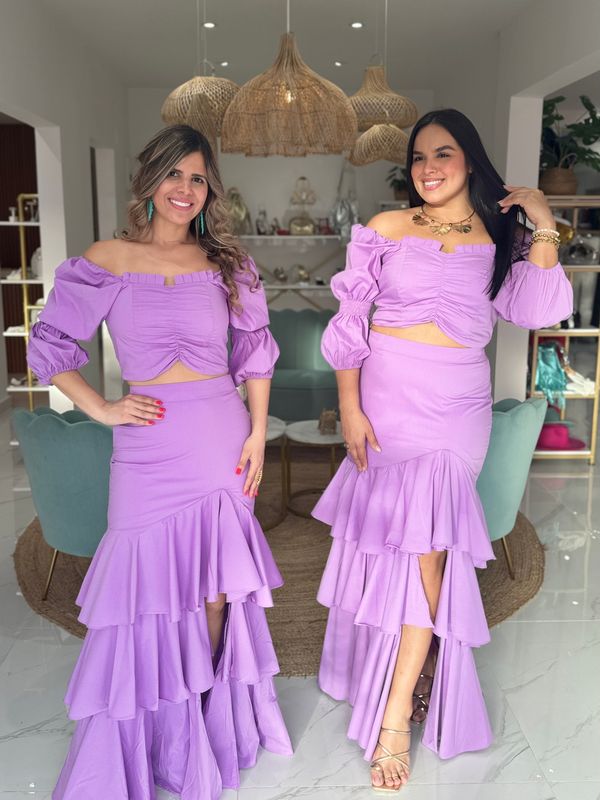 Lavanda Excluisve Skirt Set