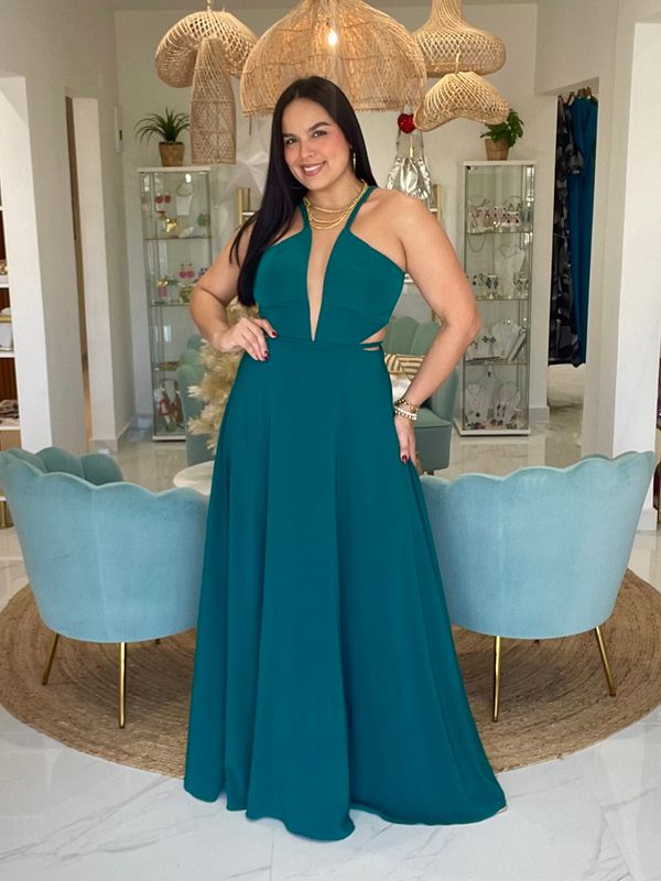 Teal Elegant Exclusive Collection Dress