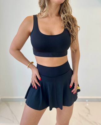 Black Skort Sport Set
