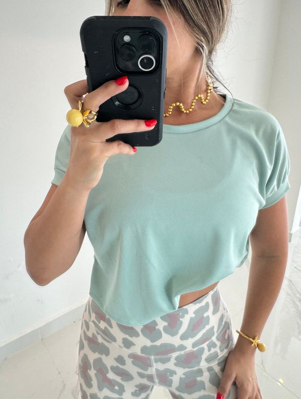 Mint Crop Top