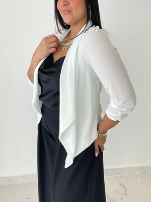 White Long Sleeve Cardigan
