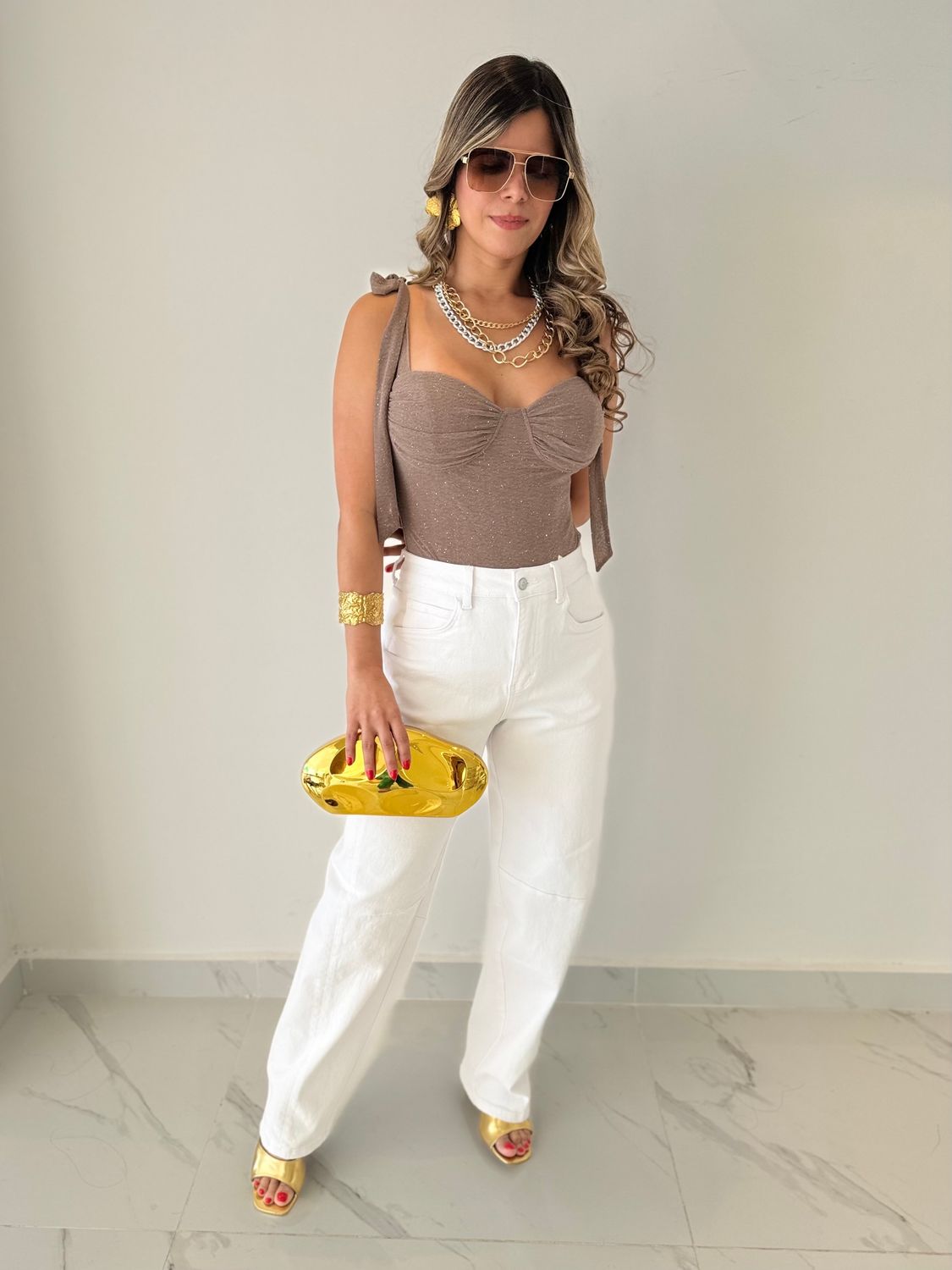 White Denim Pant