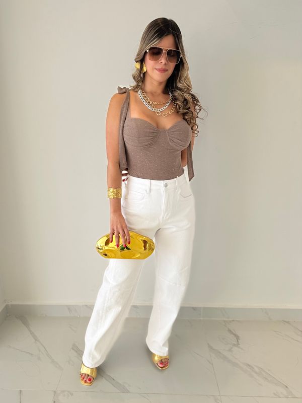 White Denim Pant