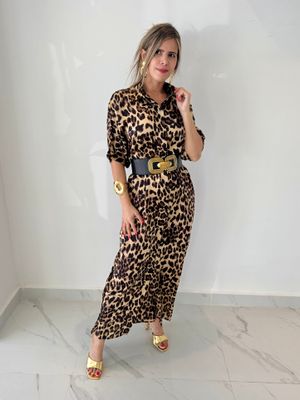 Leopard Print Long Dress