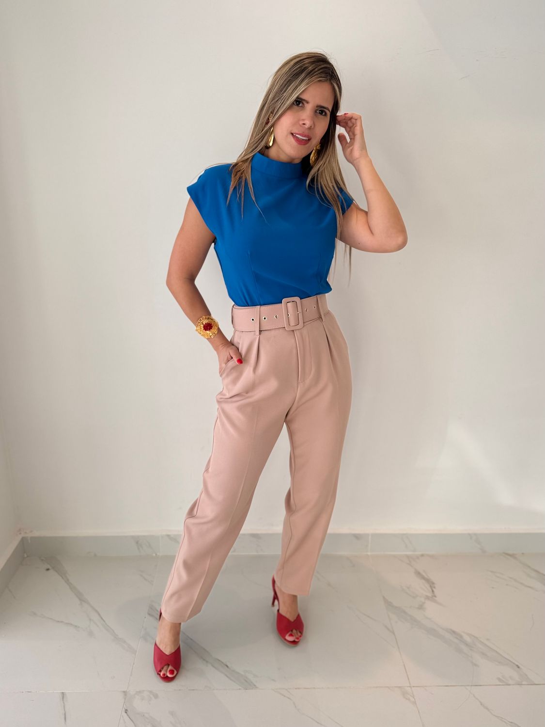 Nude High Waisted Pant