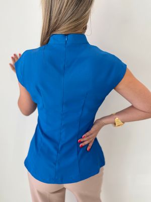 Royal Blue Blouse