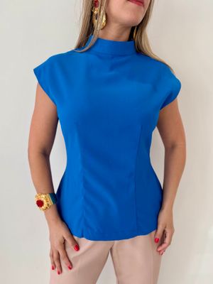 Royal Blue Blouse