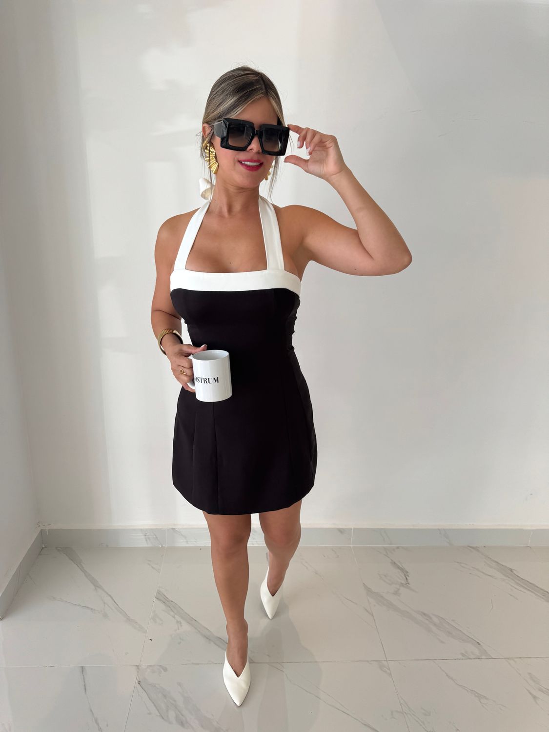 Chanel Black &amp; White Short Dress