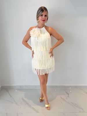 Ivory Bangs Short Dress