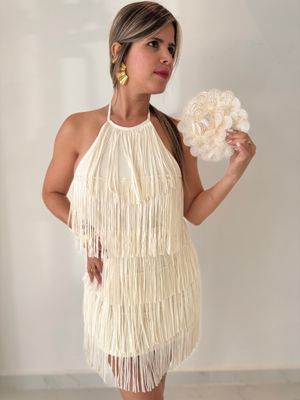 Ivory Bangs Short Dress