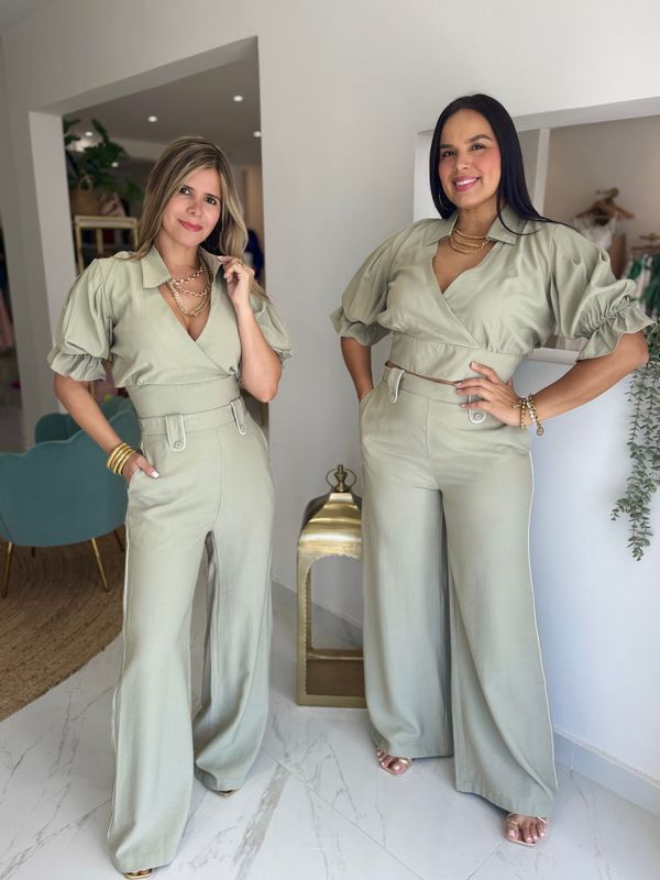 Sage Casual Business Exclusive Pant Set