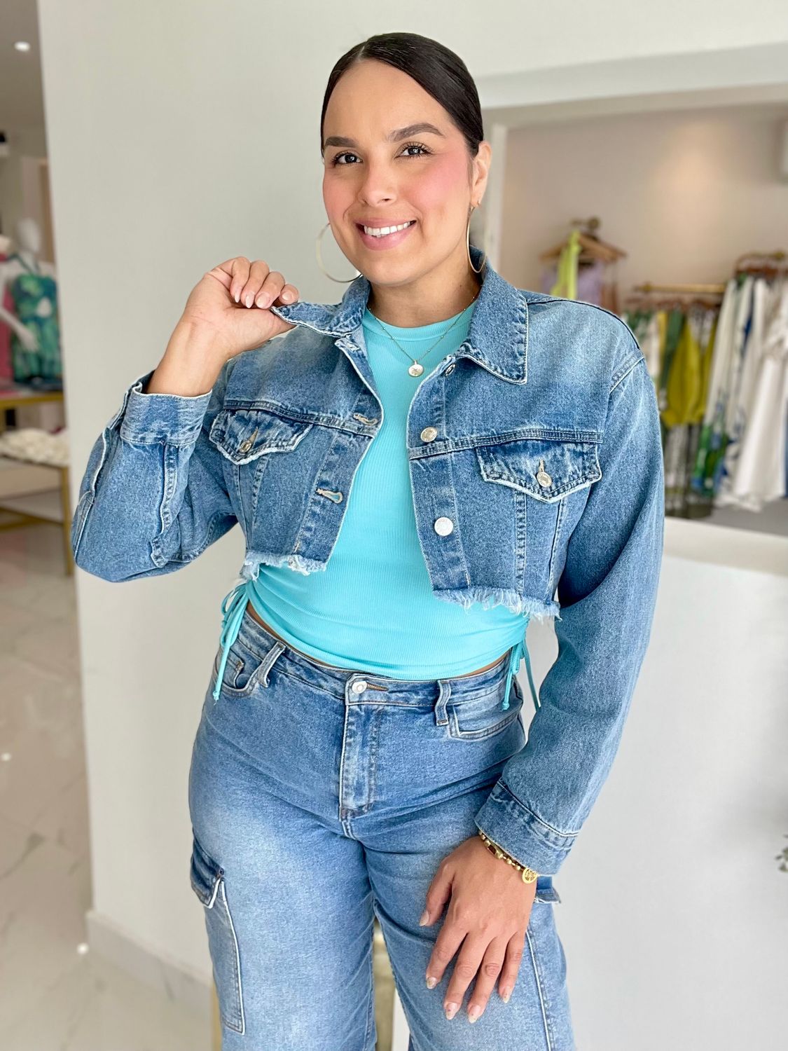 Crop Denim Jacket