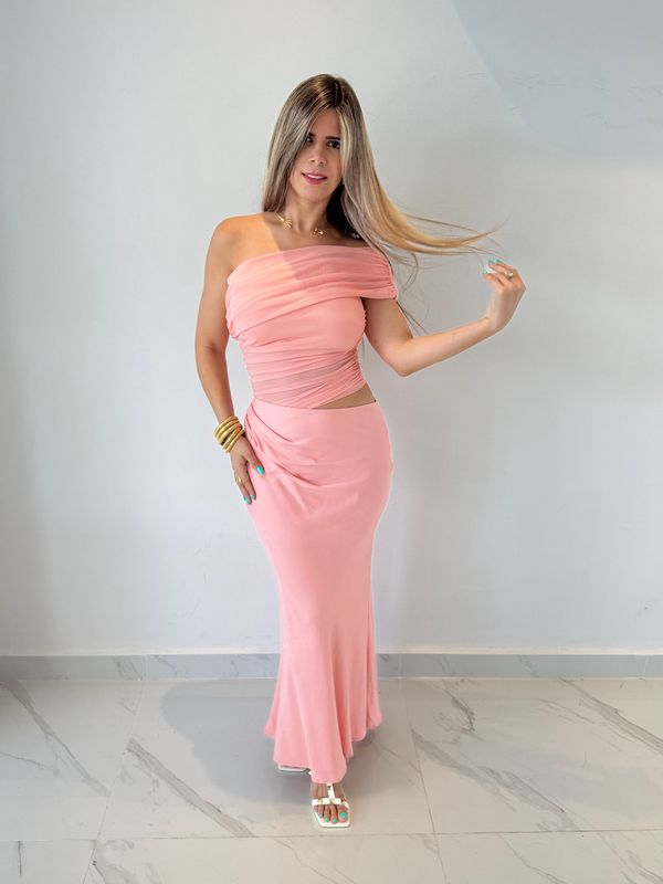 Peach Cocktail Sexy Dress