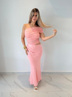 Peach Cocktail Sexy Dress