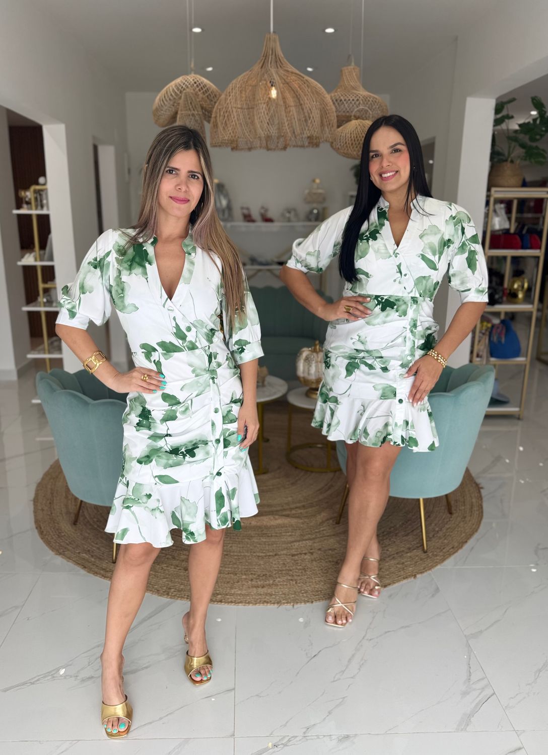 Green Printed Exclusive Collection Dress