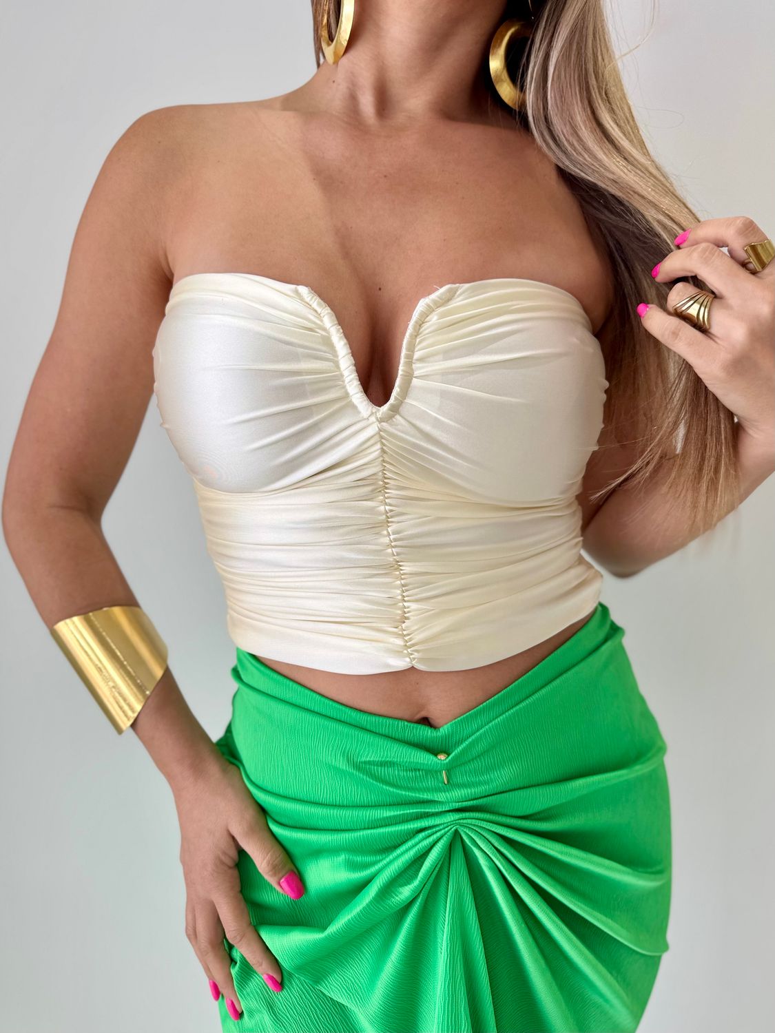 Ivory Sexy Crop Top