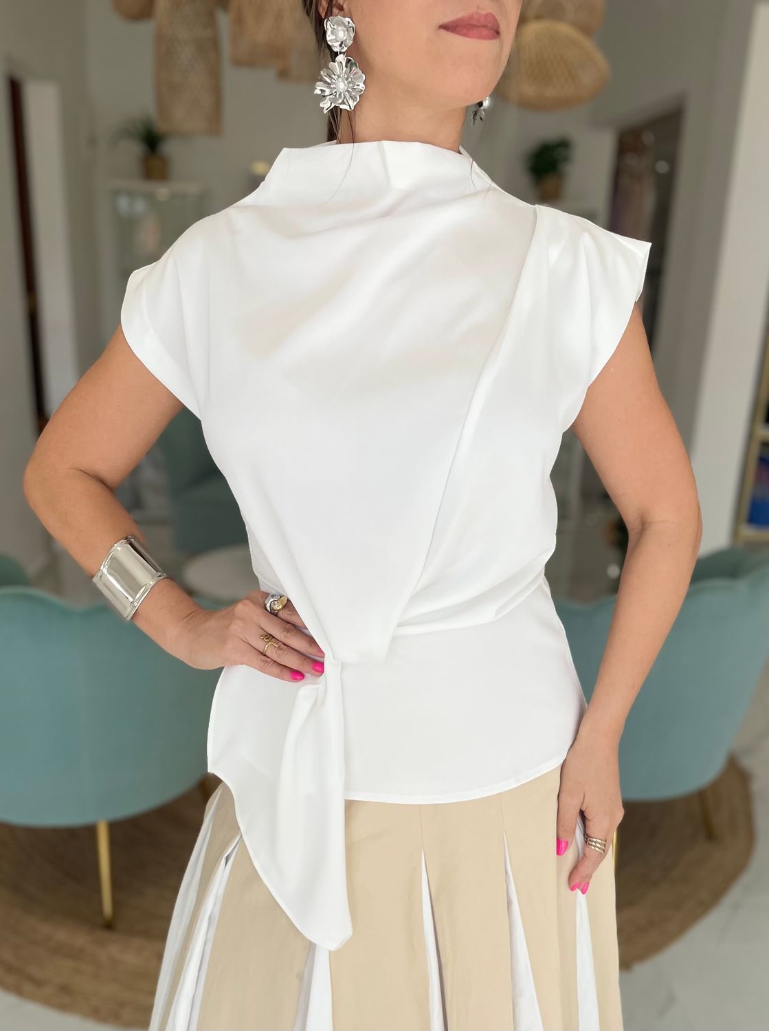 White Elegant Blouse