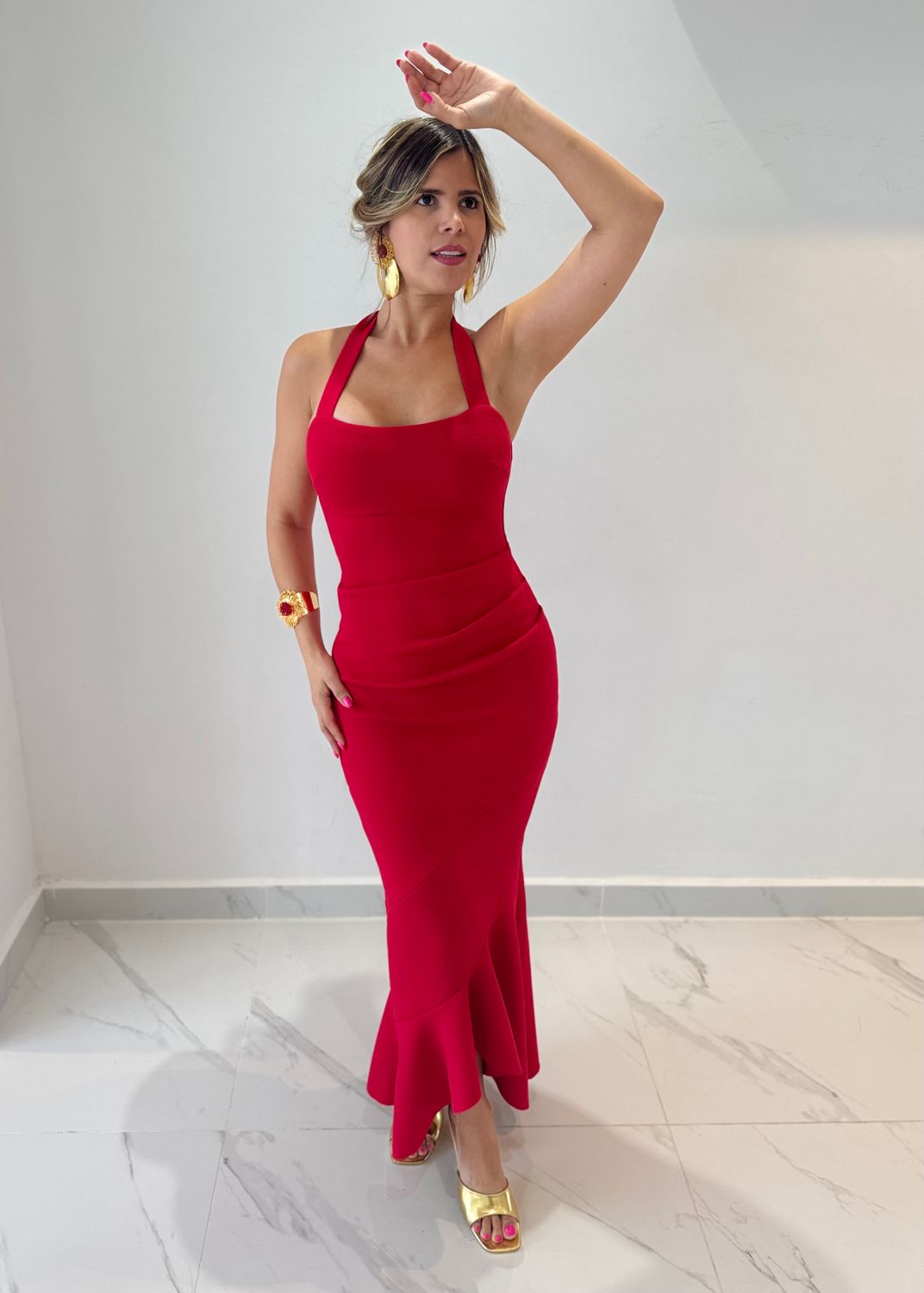 Scarlet Red Cocktail Dress