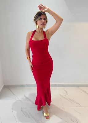 Scarlet Red Cocktail Dress