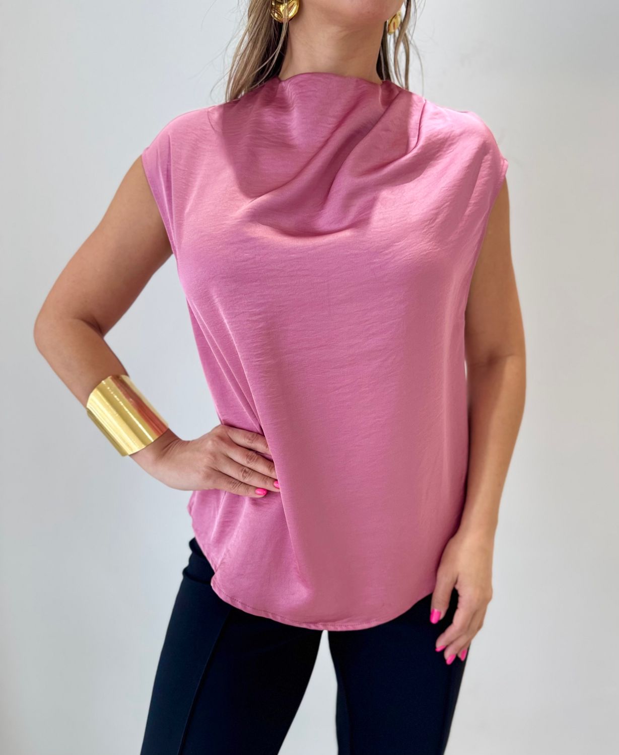 Dust Pink Elegant Blousse