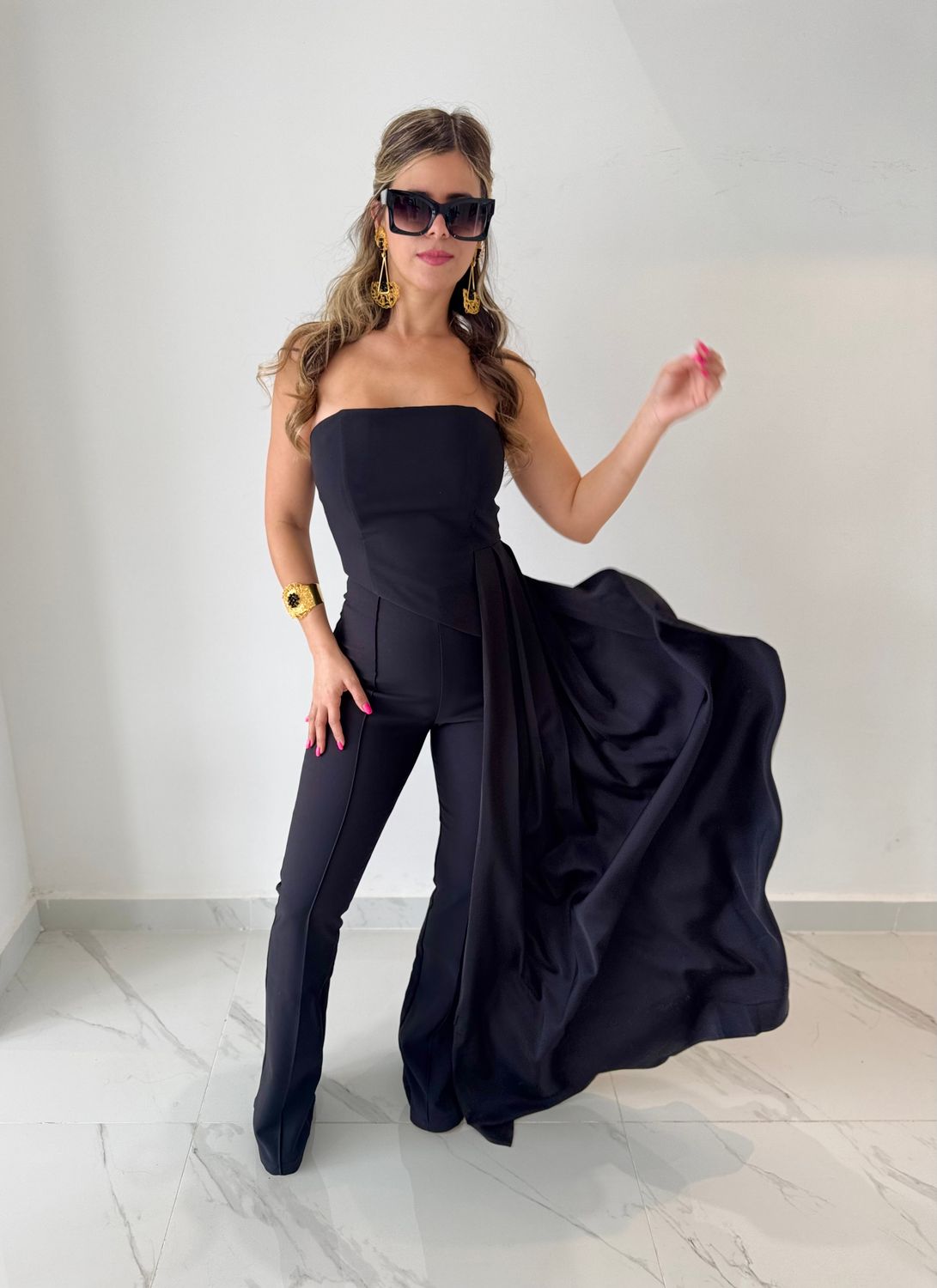 Black Elegant Pant Set