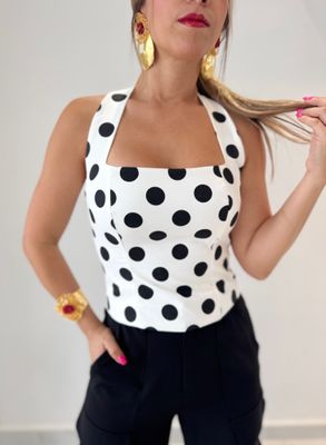 Polka Dots Halter Top