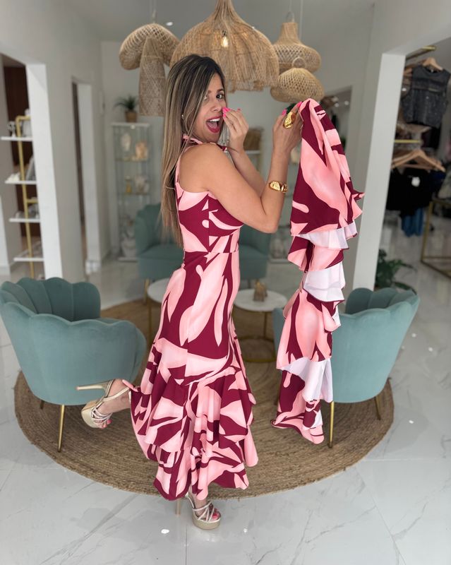 Pink Blossom Exclusive Collection 2 in 1 Dress