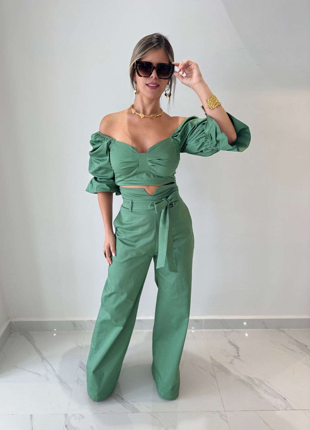 Jade Nostrum Brand Pant Set
