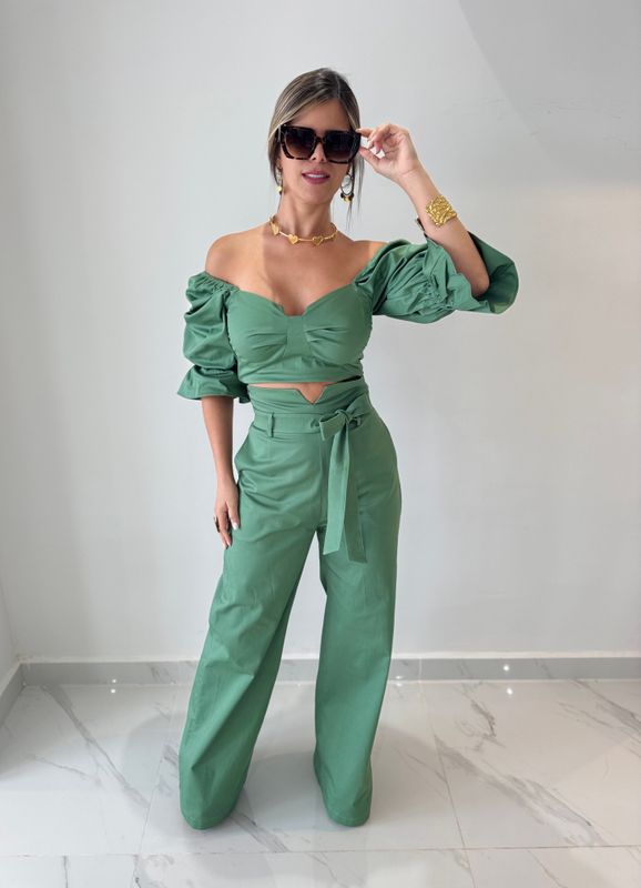 Jade Nostrum Brand Pant Set