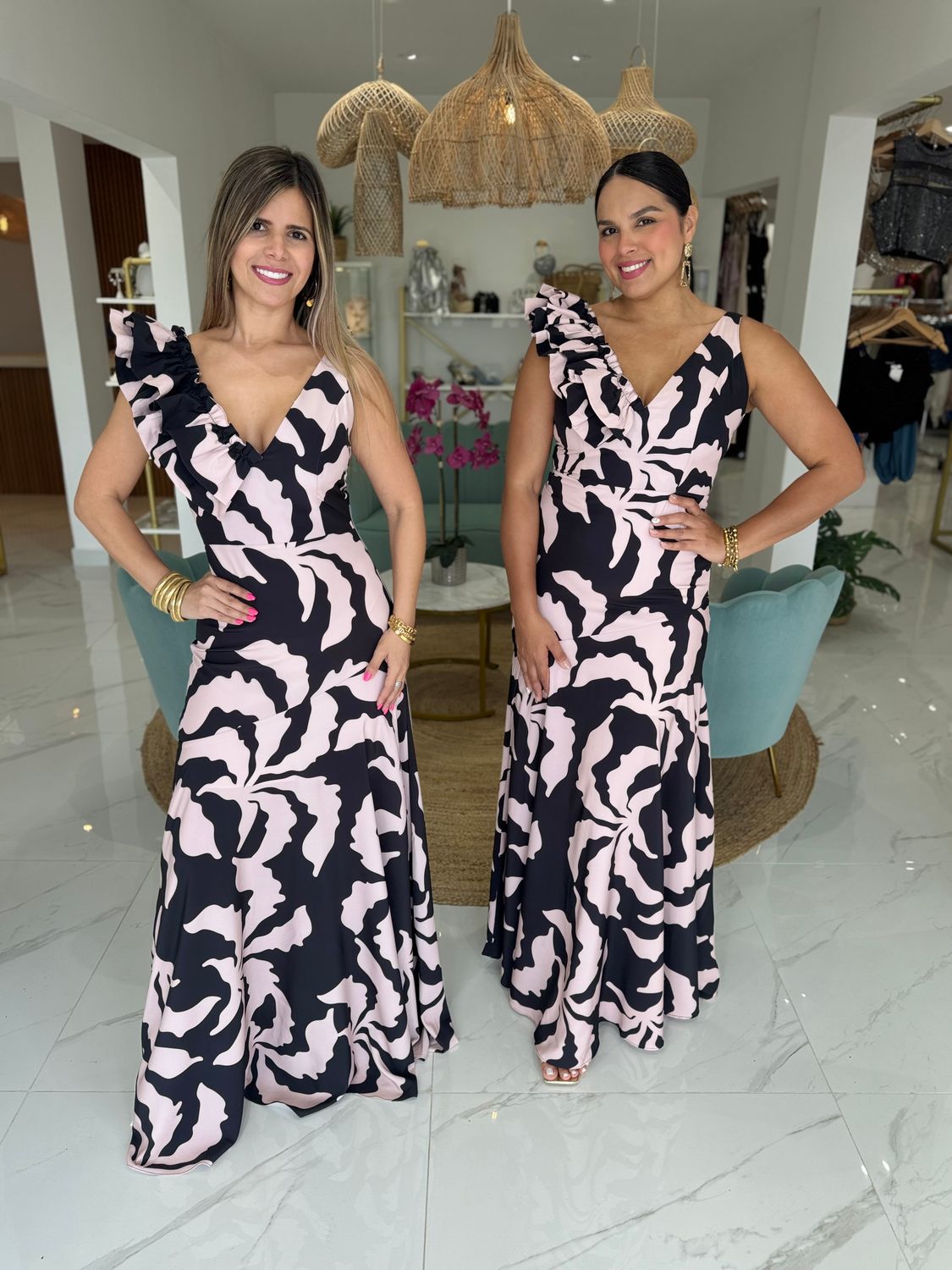 Sevilla Black and Cream Exclusive Collection Dress