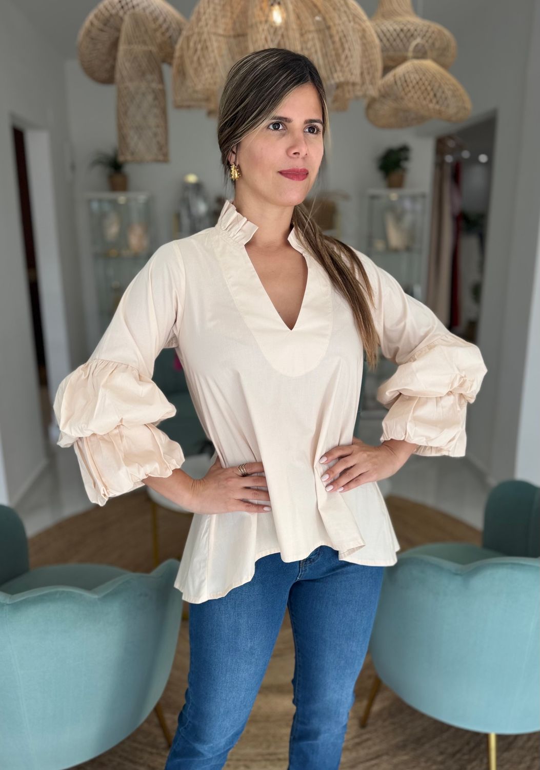 Fashion Sleeves Nostrum Collection Blouse