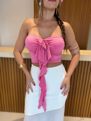 Pink Ruffle Top