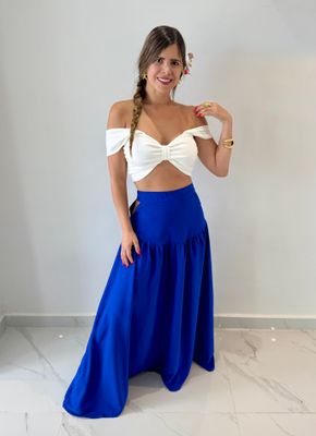 Royal Blue Long Skirt