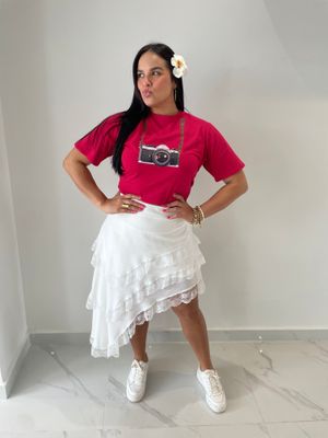 Red Camera T Shirt