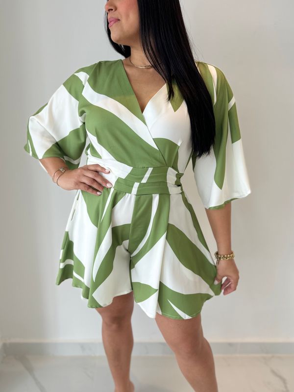 Island Print Exclusive Collection Romper