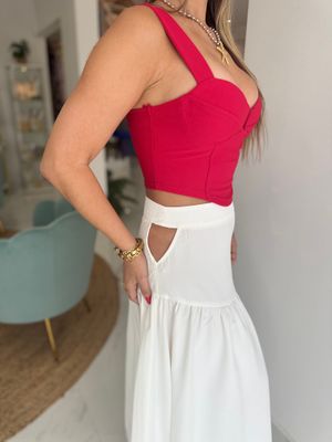 White Long Skirt