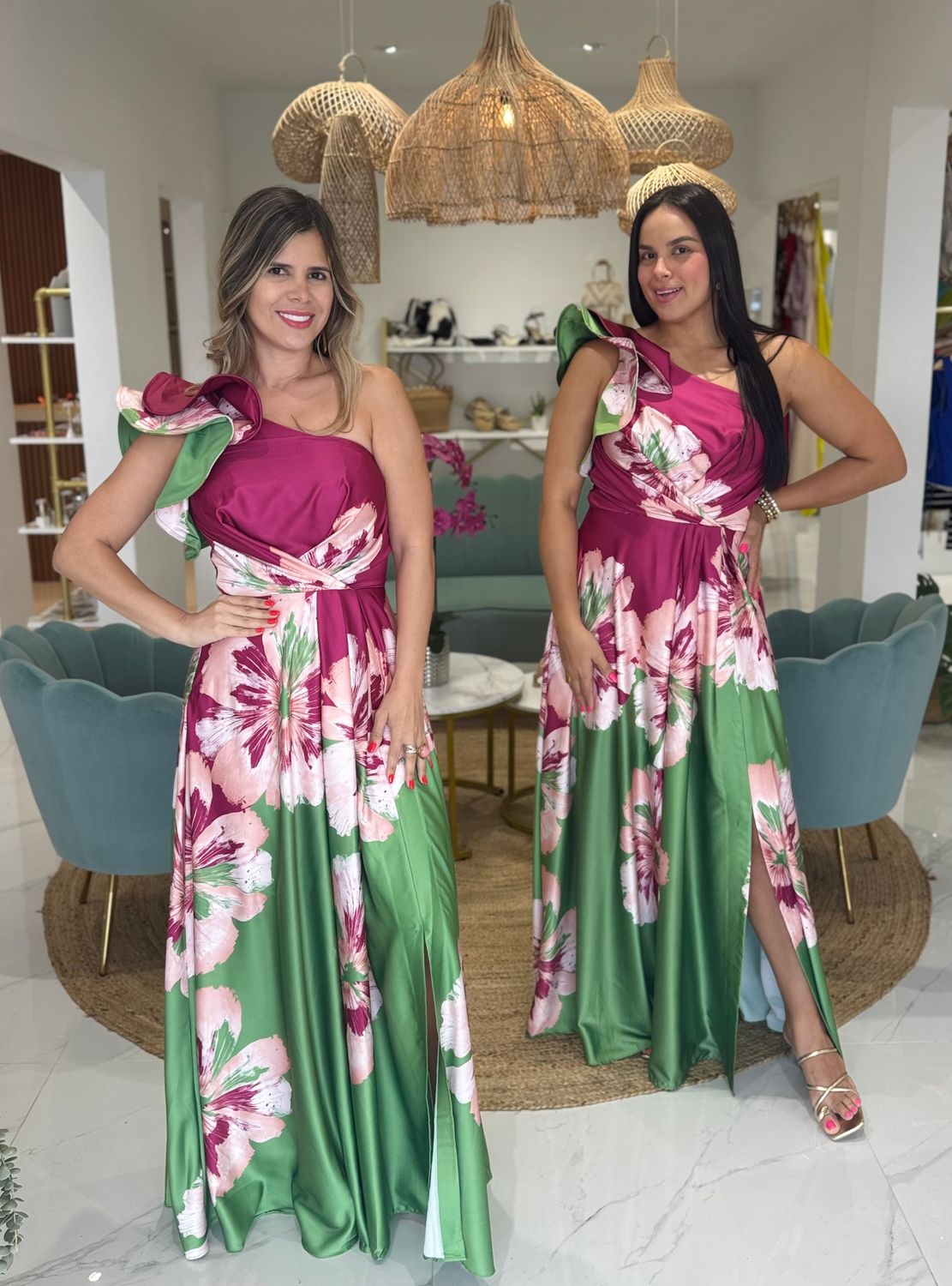 Venecia Floral One Shoulder Exclusive Collection Dress