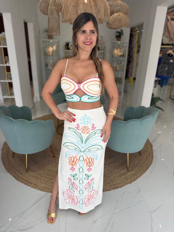 Cancún Colorful Skirt Set