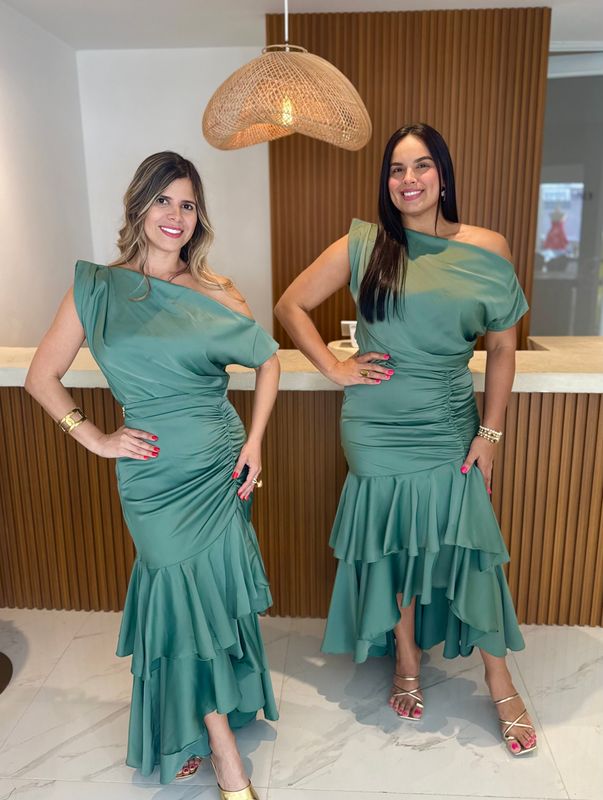 Sage Elegant Exclusive Skirt Set