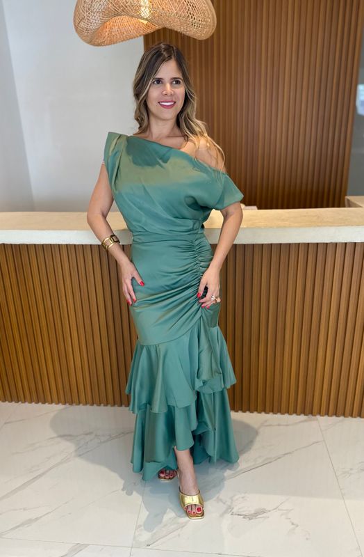 Sage Elegant Exclusive Skirt Set