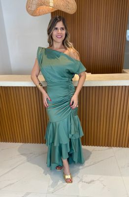 Sage Elegant Exclusive Skirt Set
