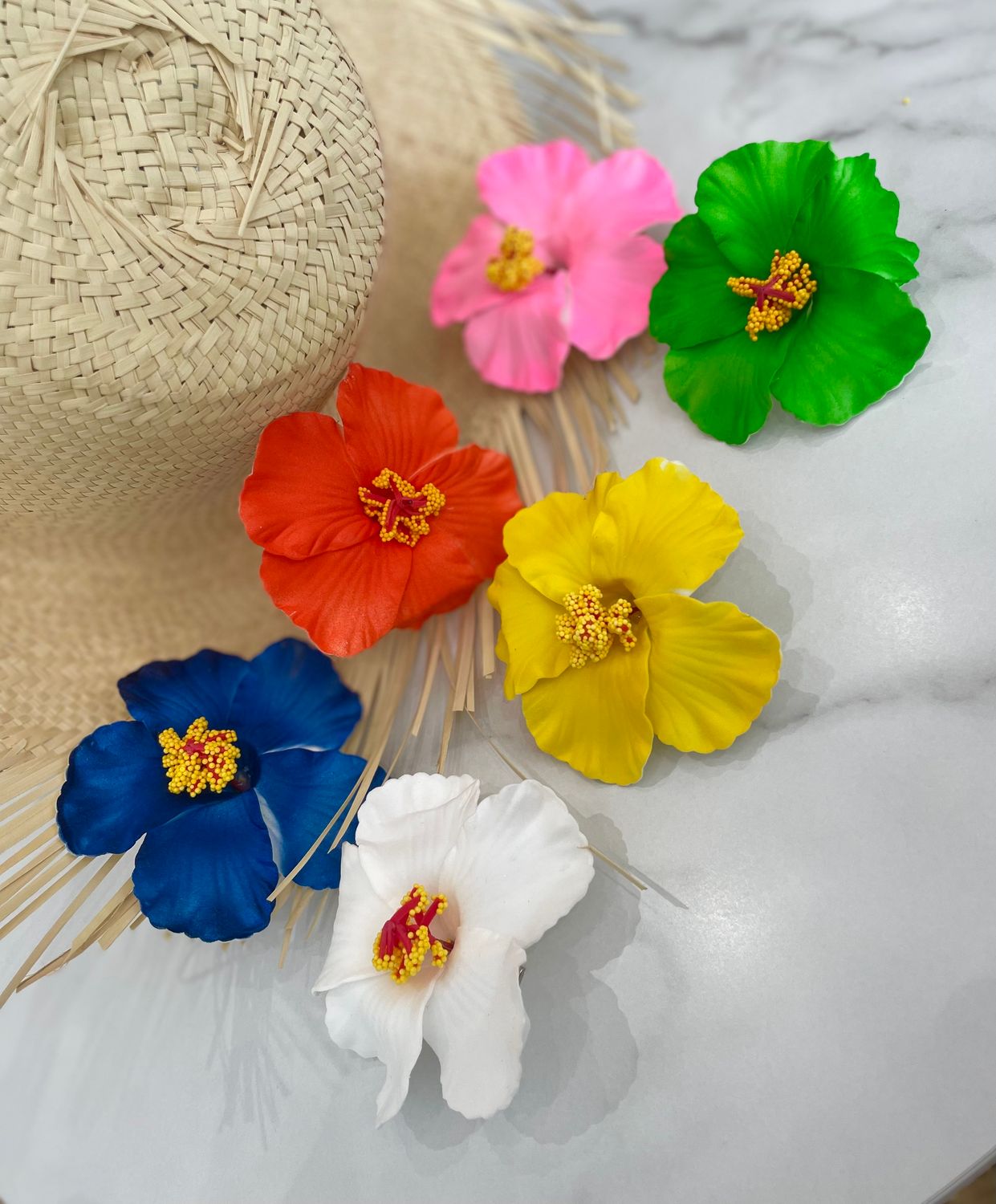 Amapola Flower Hair Clips