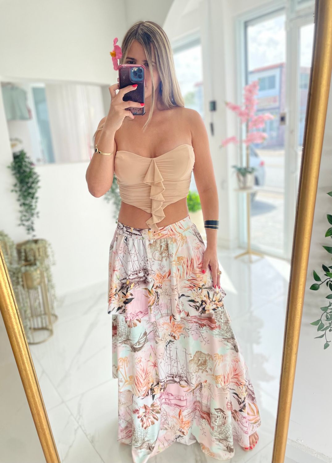 Tropic Ruffles Skirt