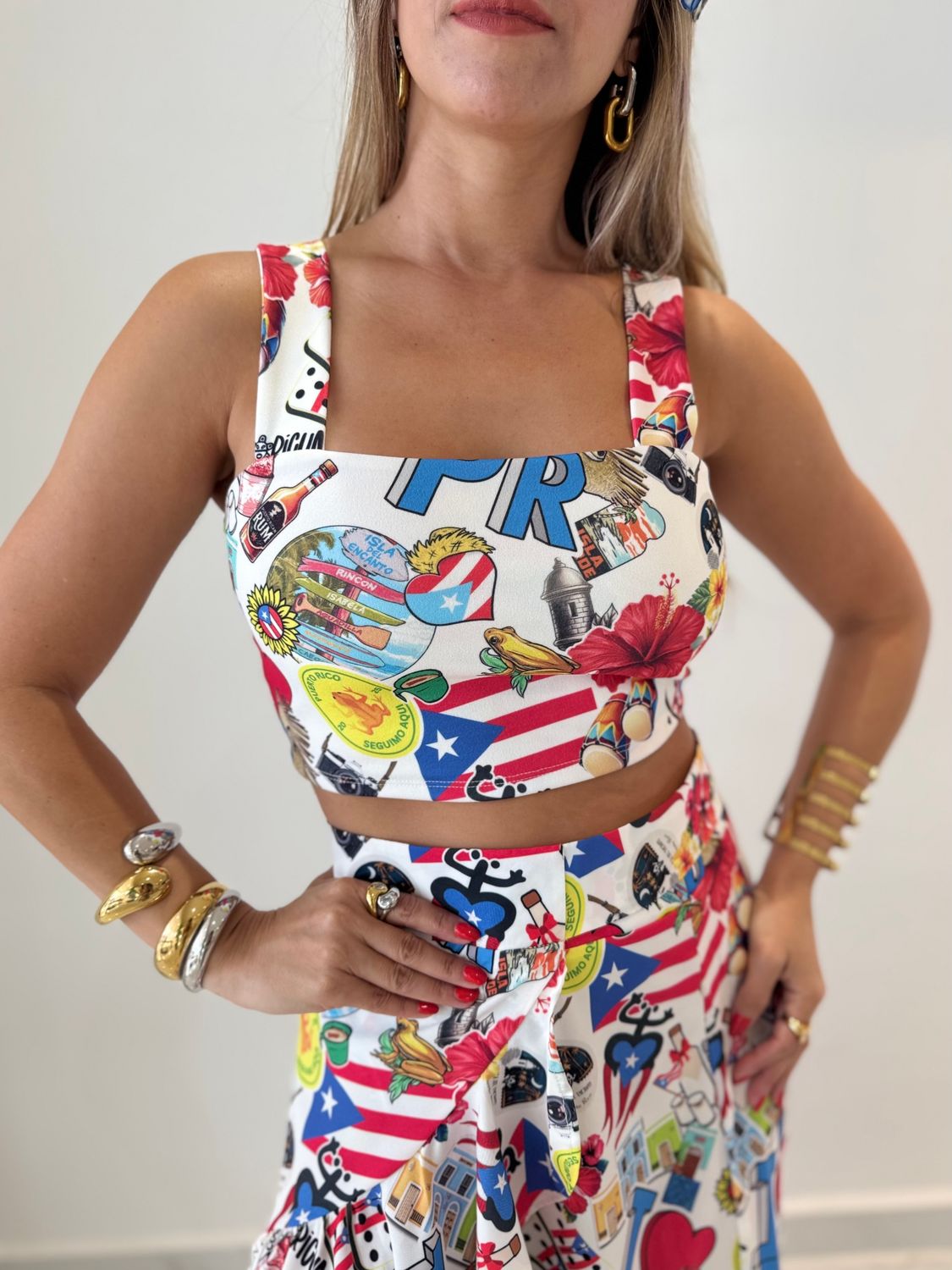 Puerto Rico Crop Top