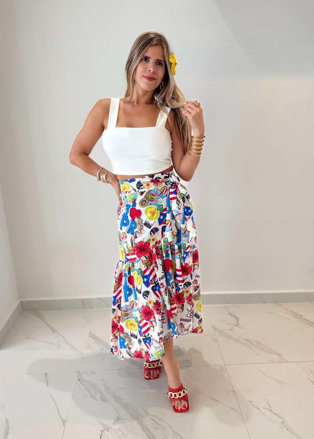 Puerto Rico Wrap Around Skirt