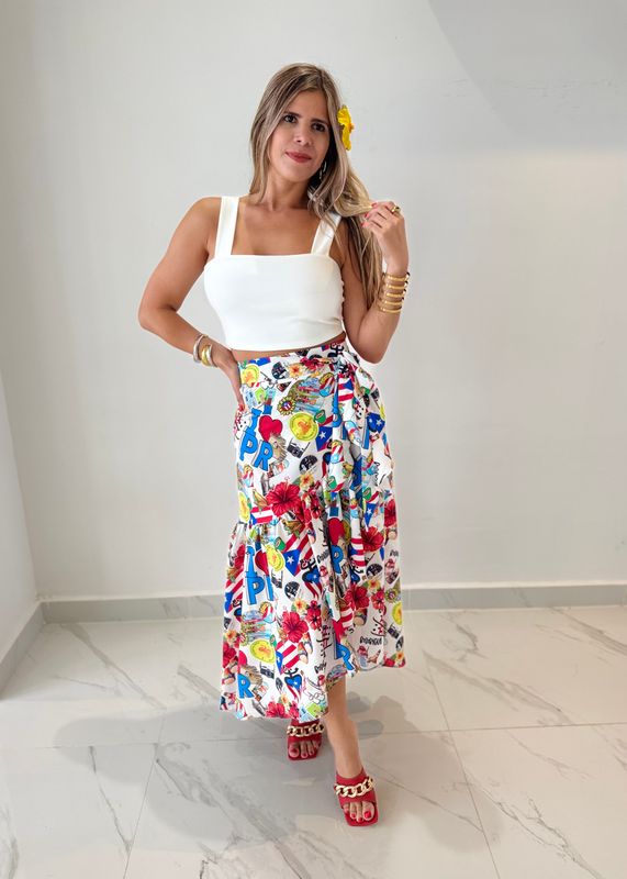 Puerto Rico Wrap Around Skirt
