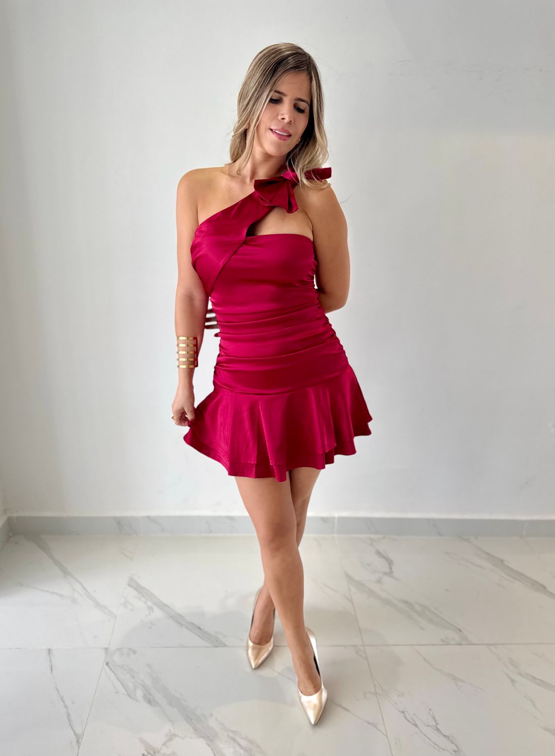 Cherry Red Cocktail Dress