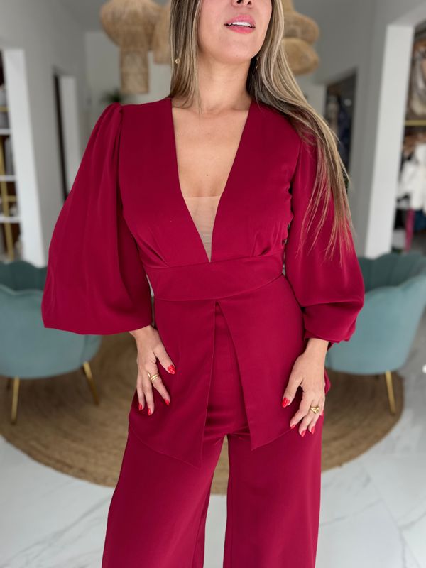 Red Merlot Exclusive Collection Jumpsuit