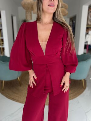 Red Merlot Exclusive Collection Jumpsuit
