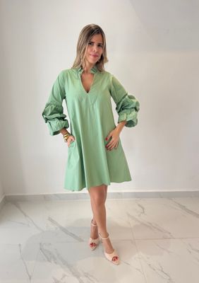 Mint Sleeves Dress Nostrum Collection